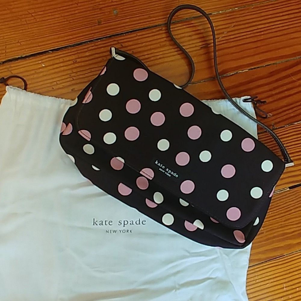 Vintage Kate Spade polka dot purse with dust bag